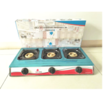 Table Top Stainless Steel Electronic Auto Ignition Triple Burner Gas Cooker - Image 2