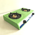 2 Burner  Gas  Cooktops(BW7601)-Auto Ignition, Green Painted Panel Top - Image 4